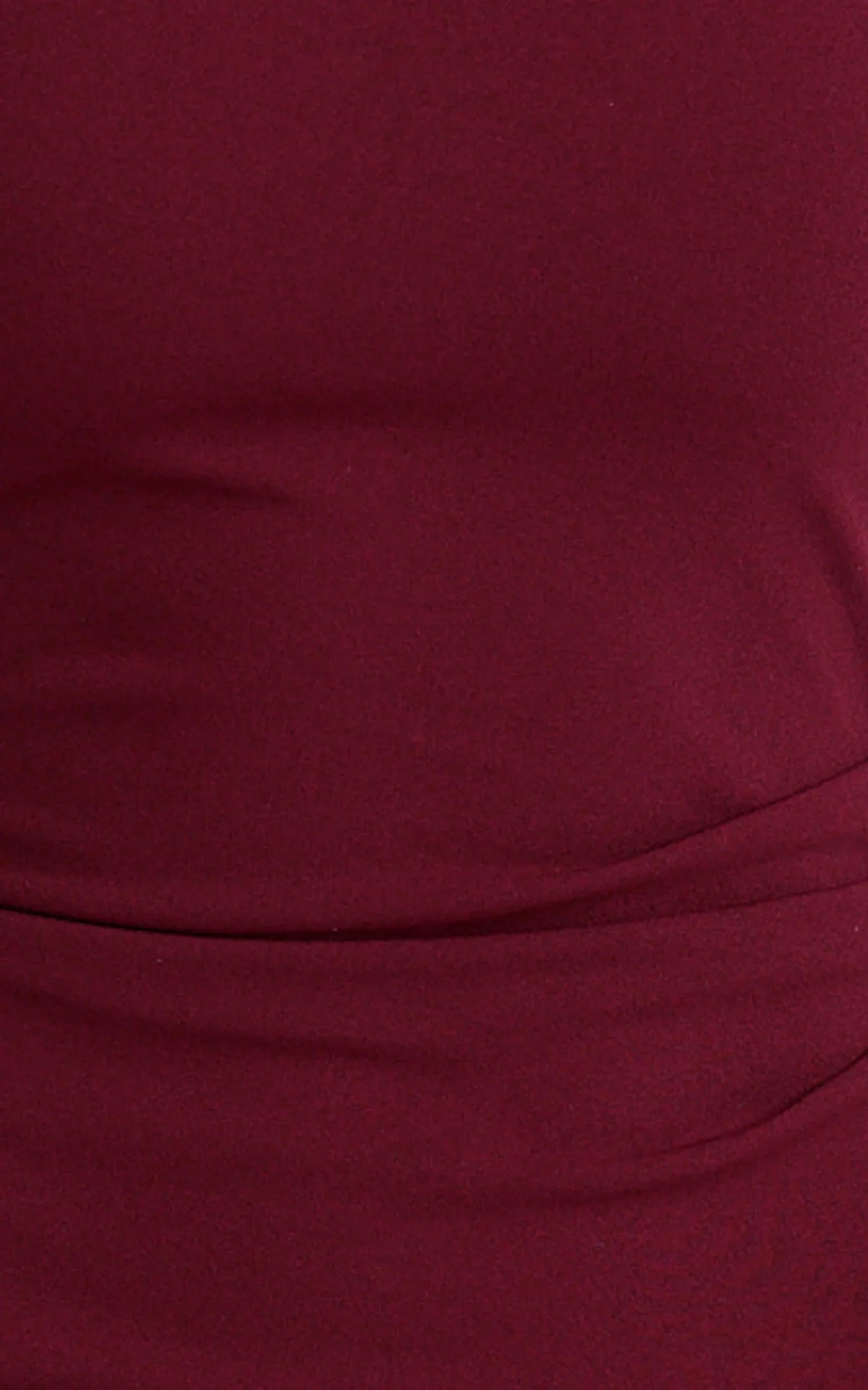 Helen Maxi Dress - One Shoulder Draped Fitted Dress in Wine