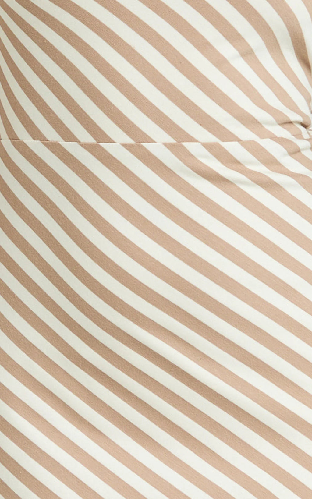 Dora Midi Dress - One Shoulder Dress in Beige