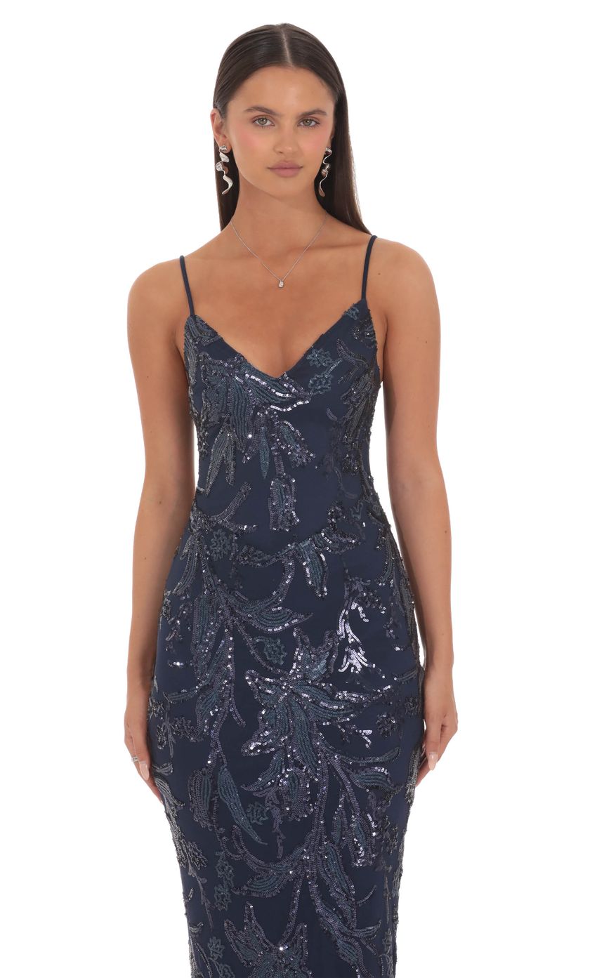 Gabriella Sequin Maxi Dress