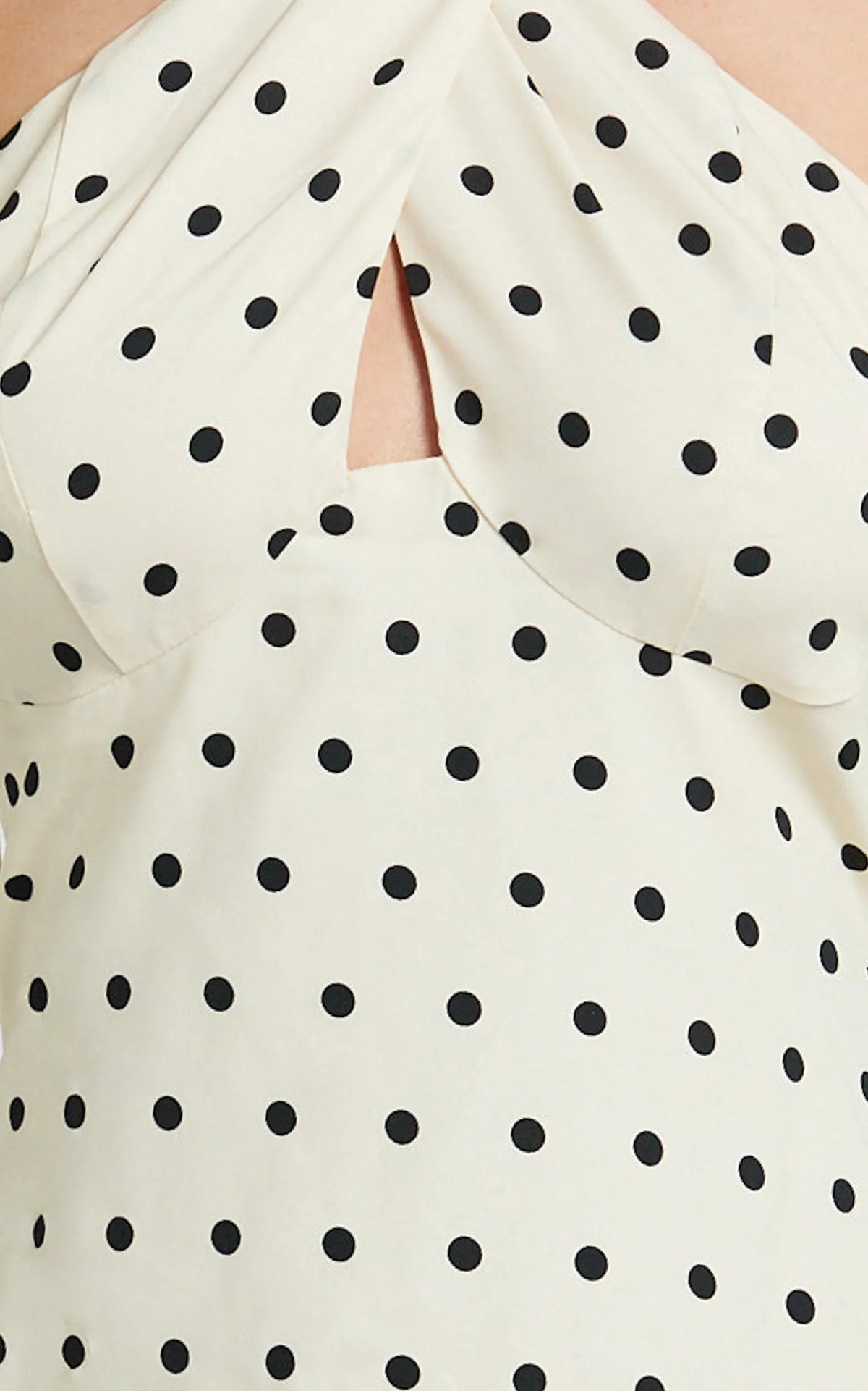 Elise Mini Dress - Keyhole Halter Dress in White