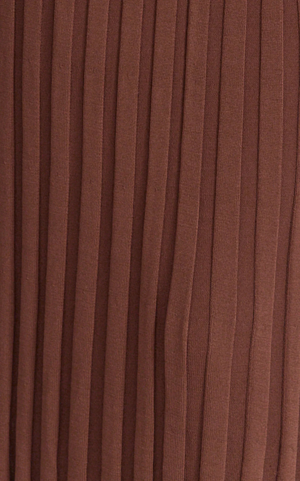 Astra Maxi Dress - V Neck Long Sleeve Knit Dress in Chocolate